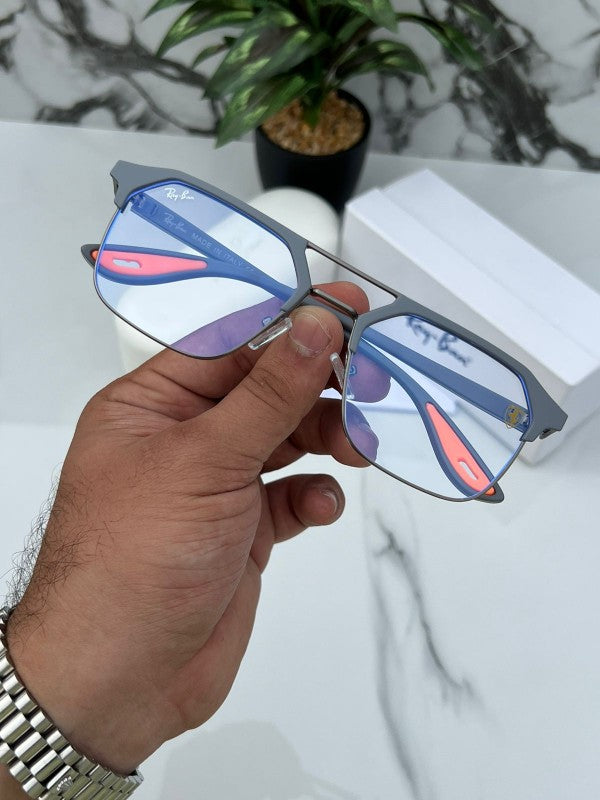 RAY-BAN New Attractive Clear & Grey Square Style Sunglass For Unisex