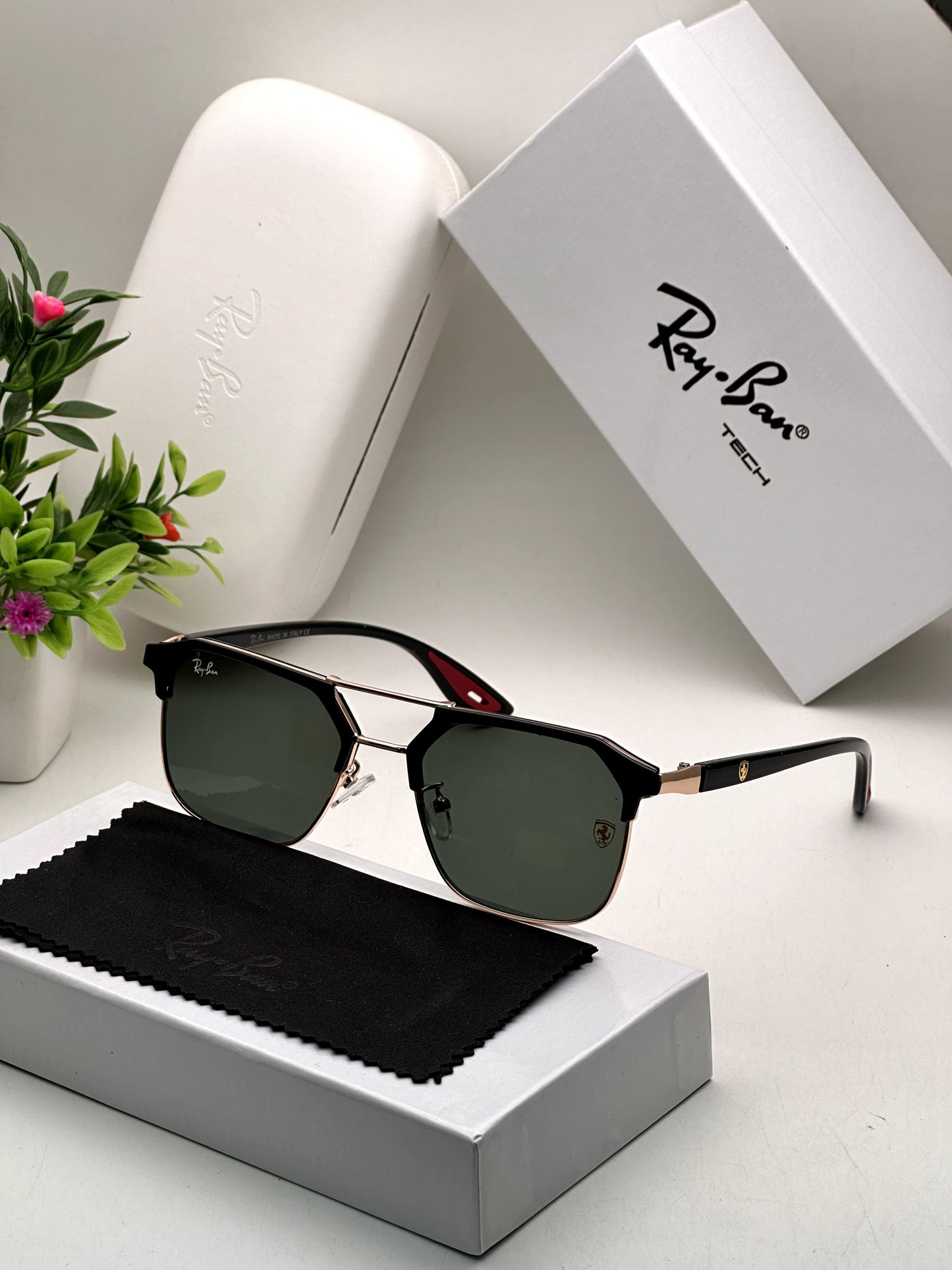 Ray Ban Fancy Sunglass For Daily Causal Evergreen UV Protected For Unisex