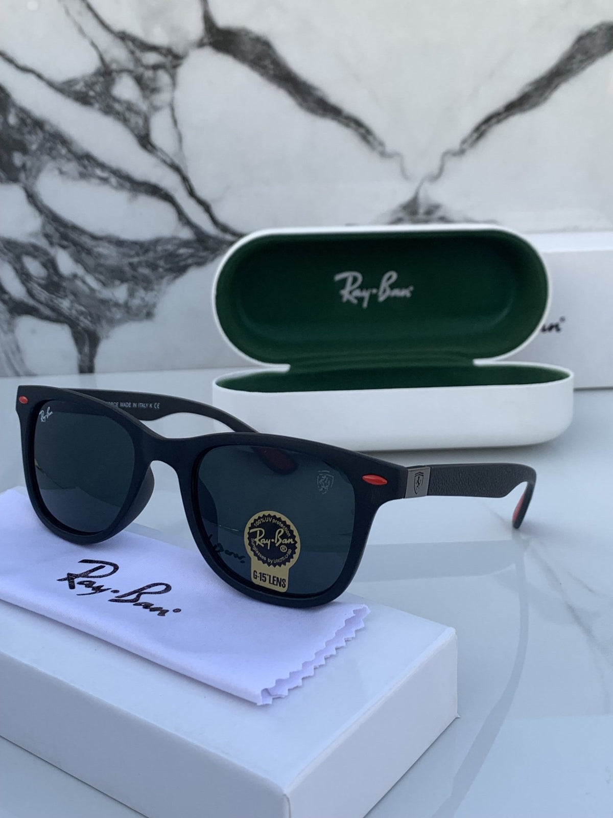 Ray Ban All Season Special Trending Slant Fashionable Sunlight Eye Protected Hot Favourite Sunglasses For Unisex.