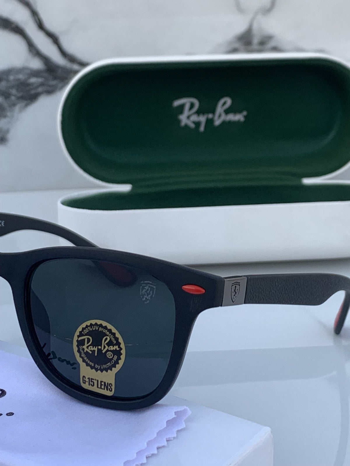 Ray Ban All Season Special Trending Slant Fashionable Sunlight Eye Protected Hot Favourite Sunglasses For Unisex.