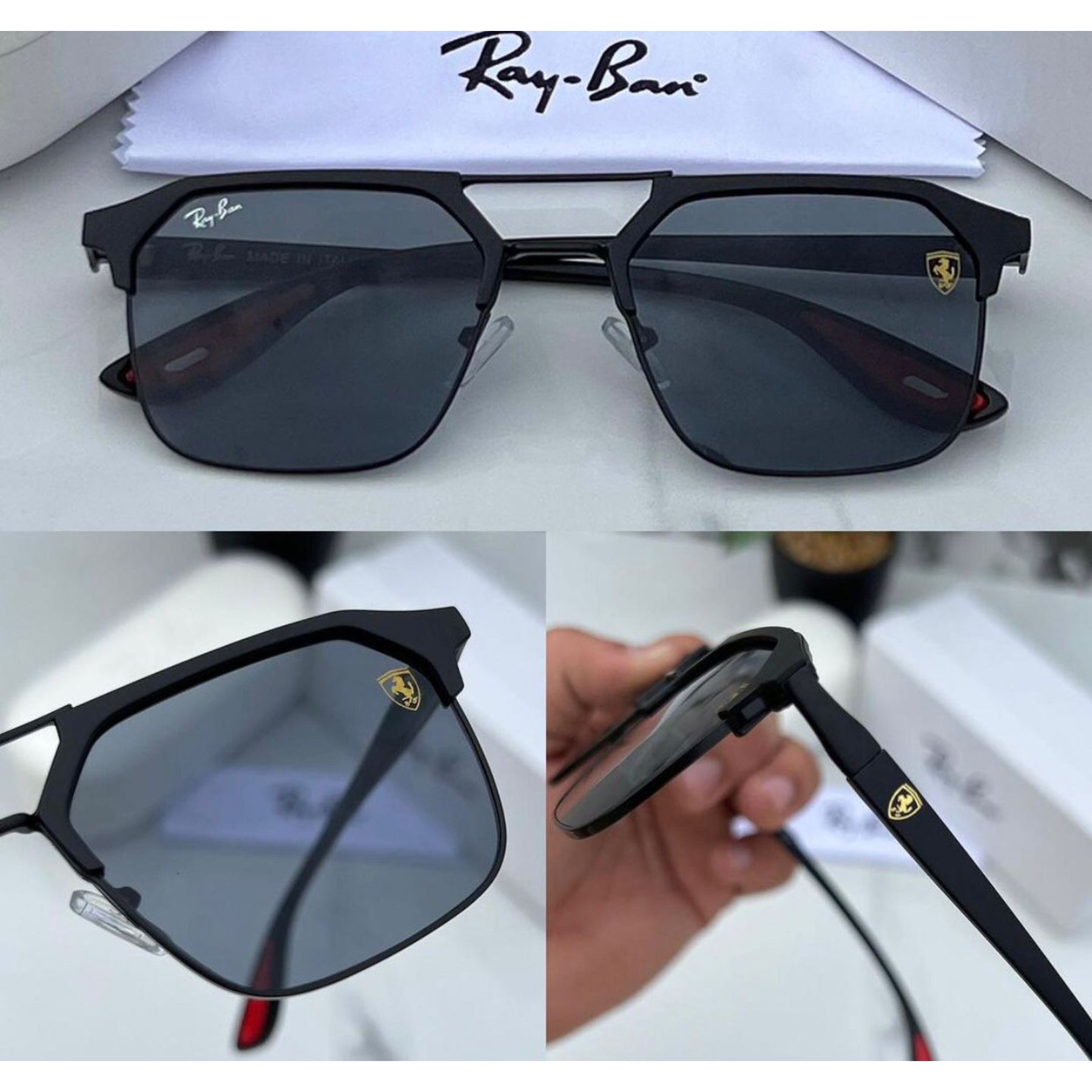 Ray Ban Fancy Sunglass UV Protected Unisex - Image 1