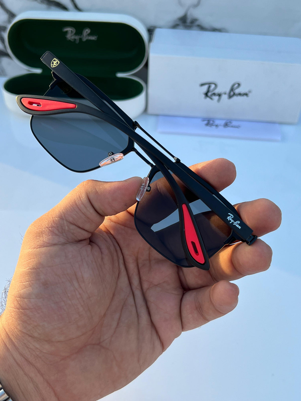 Ray Ban Fancy Sunglass For Daily Causal Evergreen UV Protected For Unisex