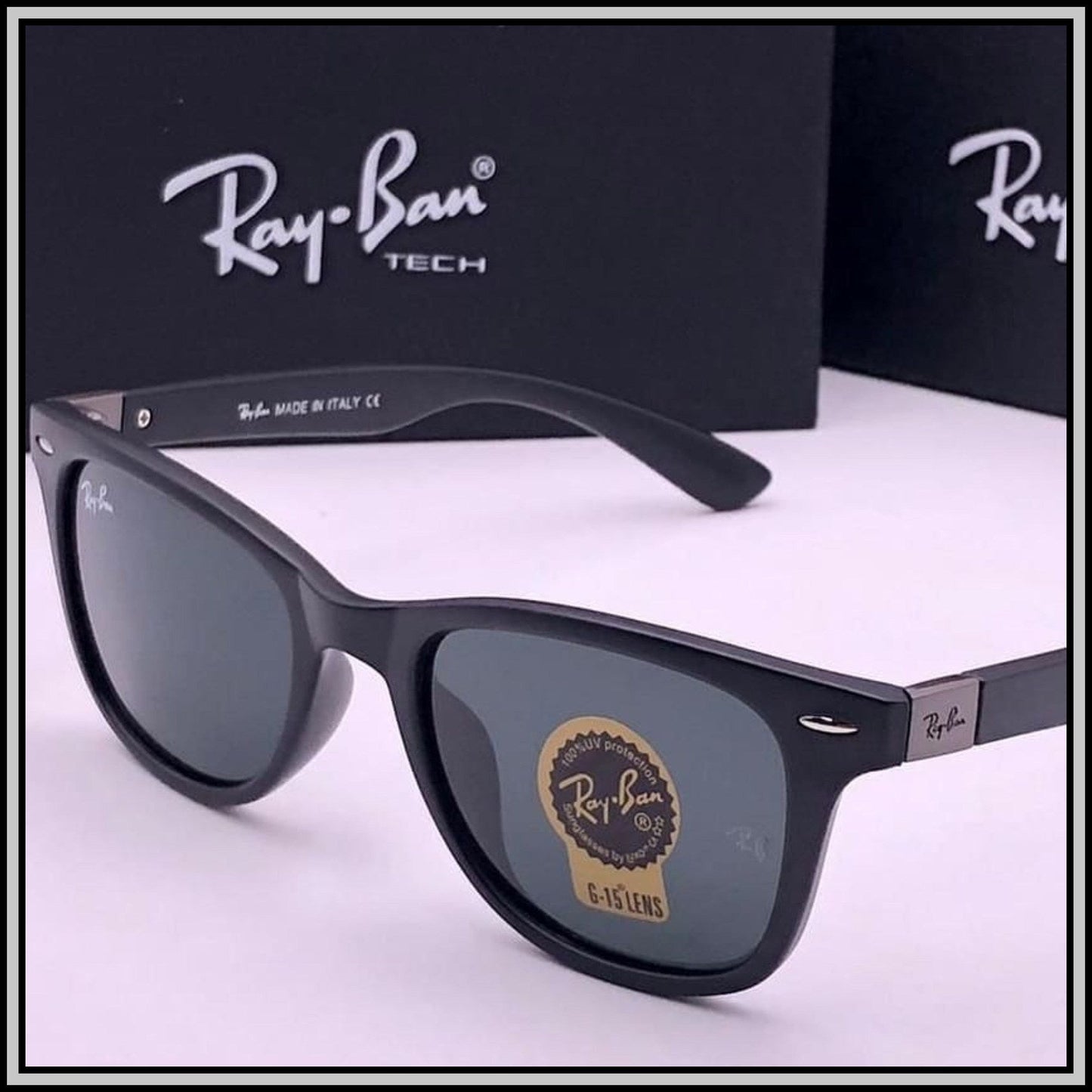 Ray Ban All Season Special Trending Slant Fashionable Sunlight Eye Protected Hot Favourite Sunglasses For Unisex.