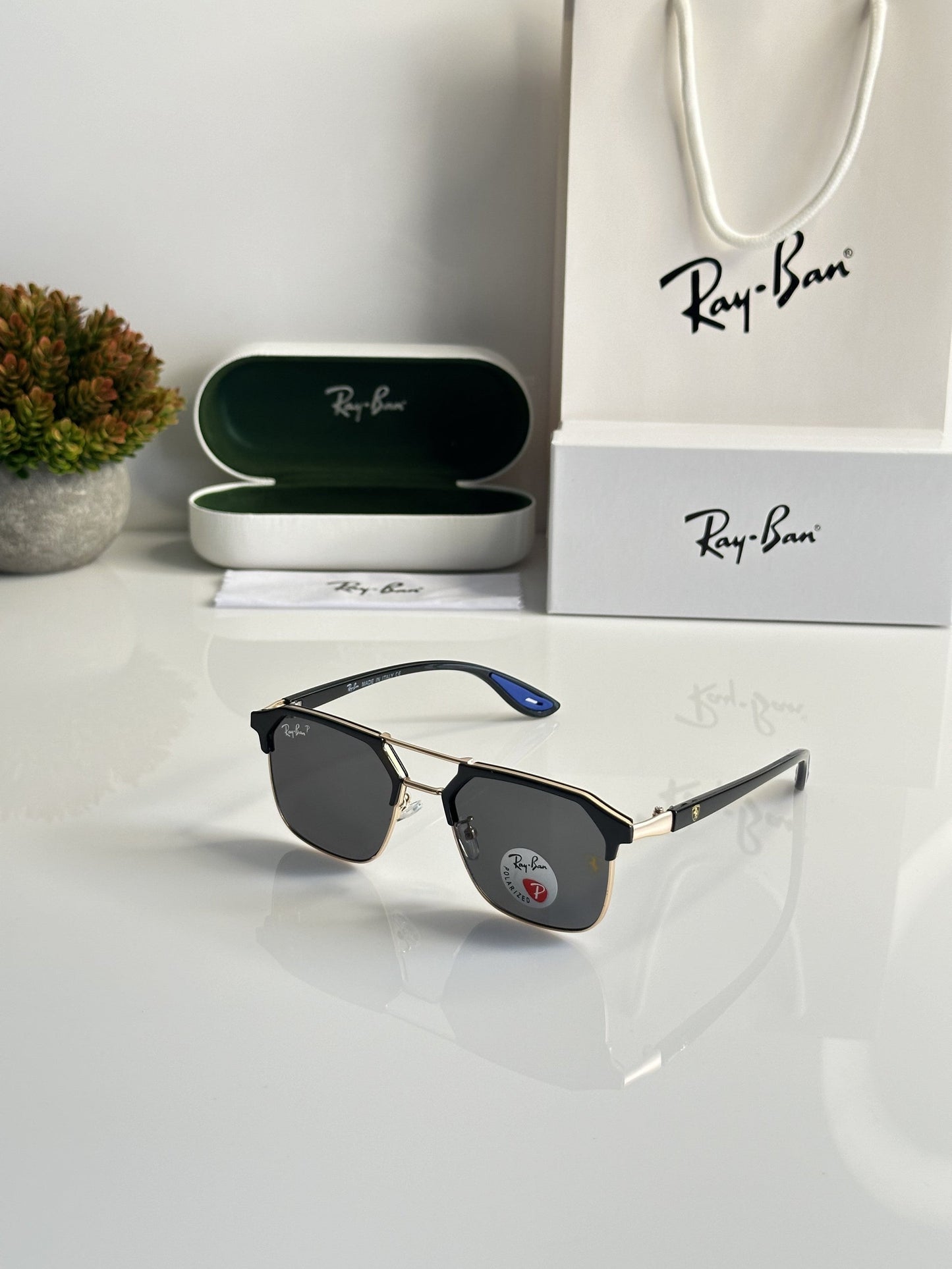 Ray Ban Fancy Sunglass For Daily Causal Evergreen UV Protected For Unisex
