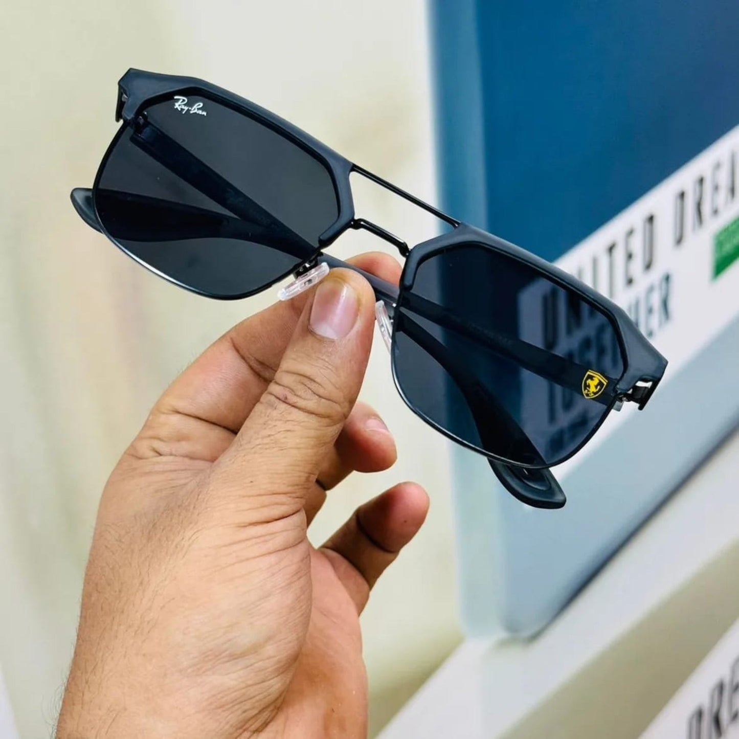Ray Ban Fancy Sunglass For Daily Causal Evergreen UV Protected For Unisex