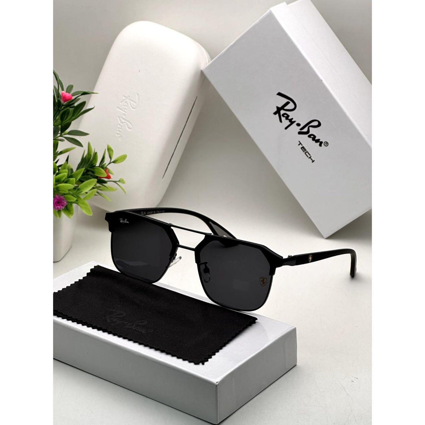 Ray Ban Fancy Sunglass For Daily Causal Evergreen UV Protected For Unisex