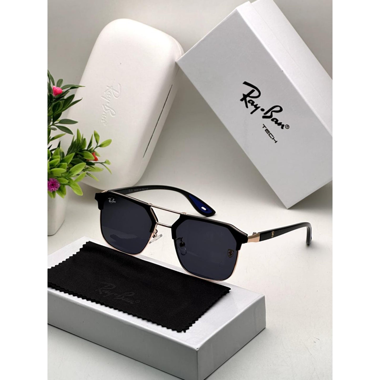 Ray Ban Fancy Sunglass For Daily Causal Evergreen UV Protected For Unisex