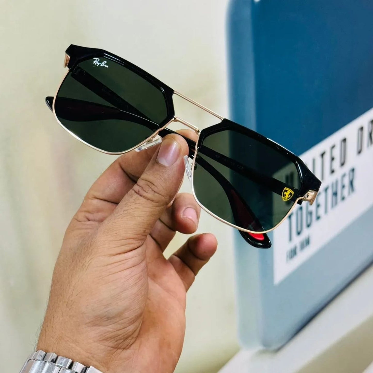 Ray Ban Fancy Sunglass For Daily Causal Evergreen UV Protected For Unisex