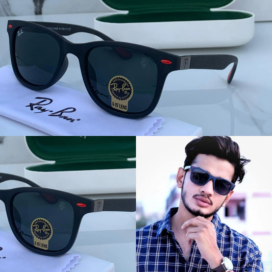 Ray Ban All Season Special Trending Slant  Fashionable Sunlight Eye Protected Hot Favourite Sunglasses For Unisex.