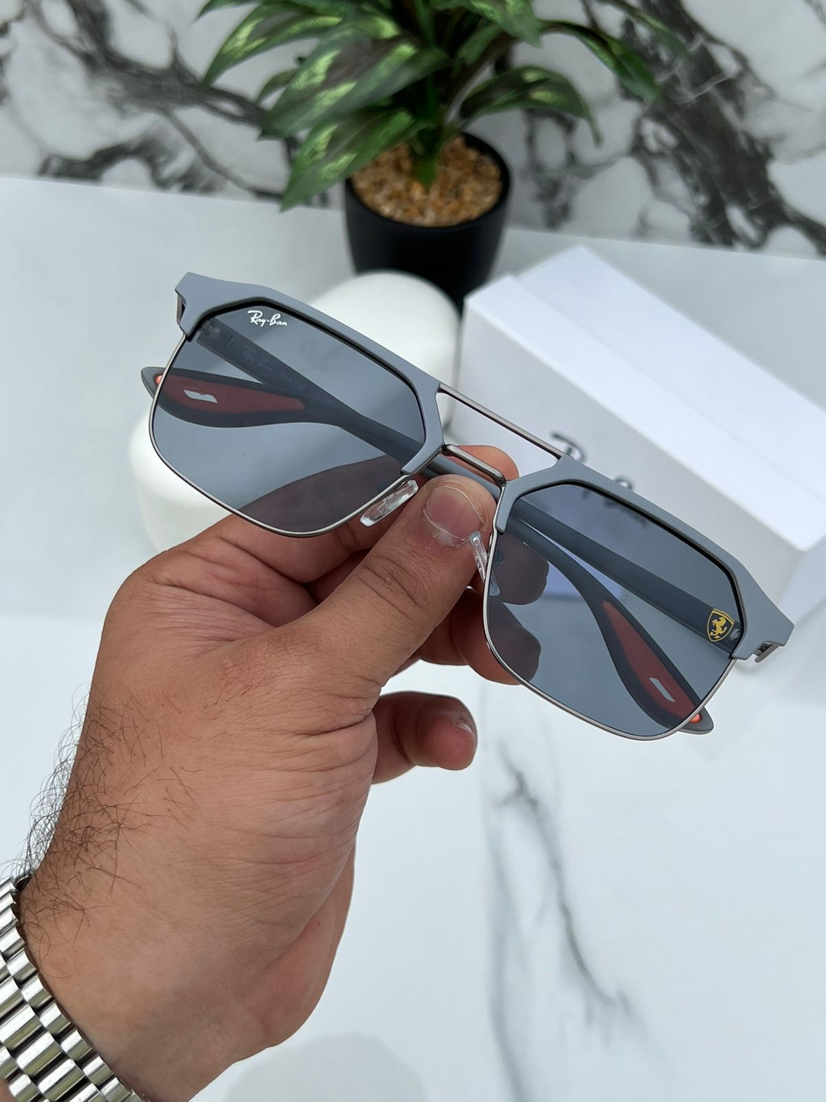 Ray Ban Fancy Sunglass For Daily Causal Evergreen UV Protected For Unisex