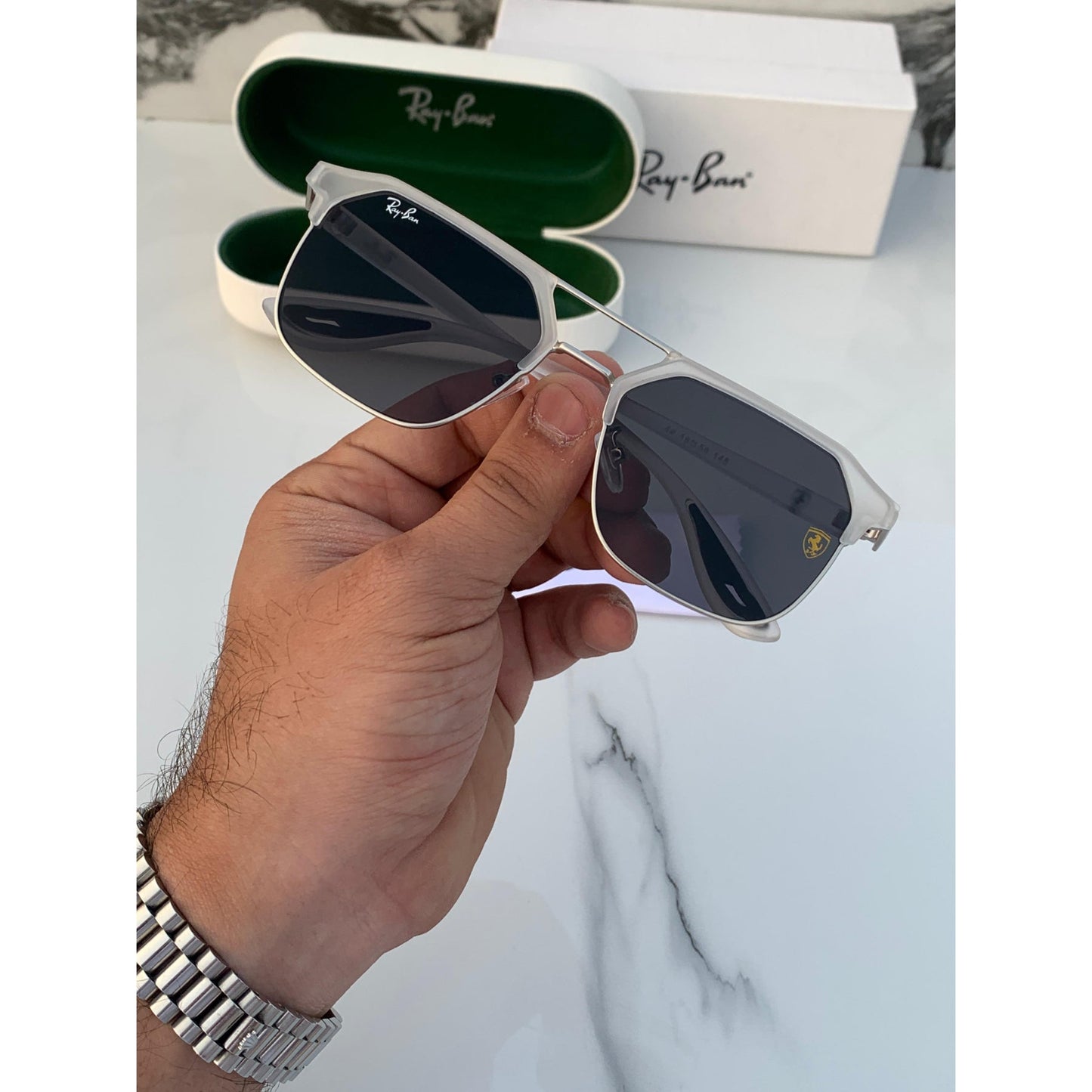 Ray Ban Fancy Sunglass For Daily Causal Evergreen UV Protected For Unisex