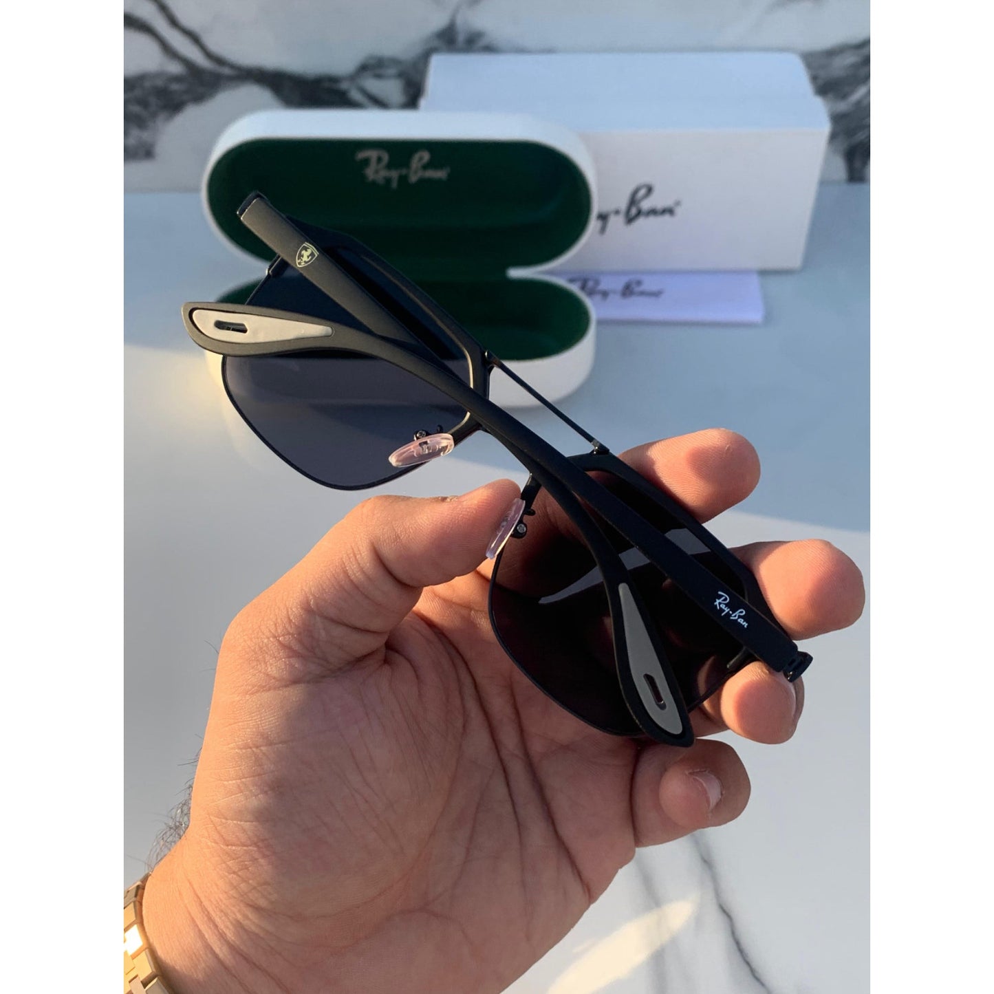 Ray Ban Fancy Sunglass For Daily Causal Evergreen UV Protected For Unisex