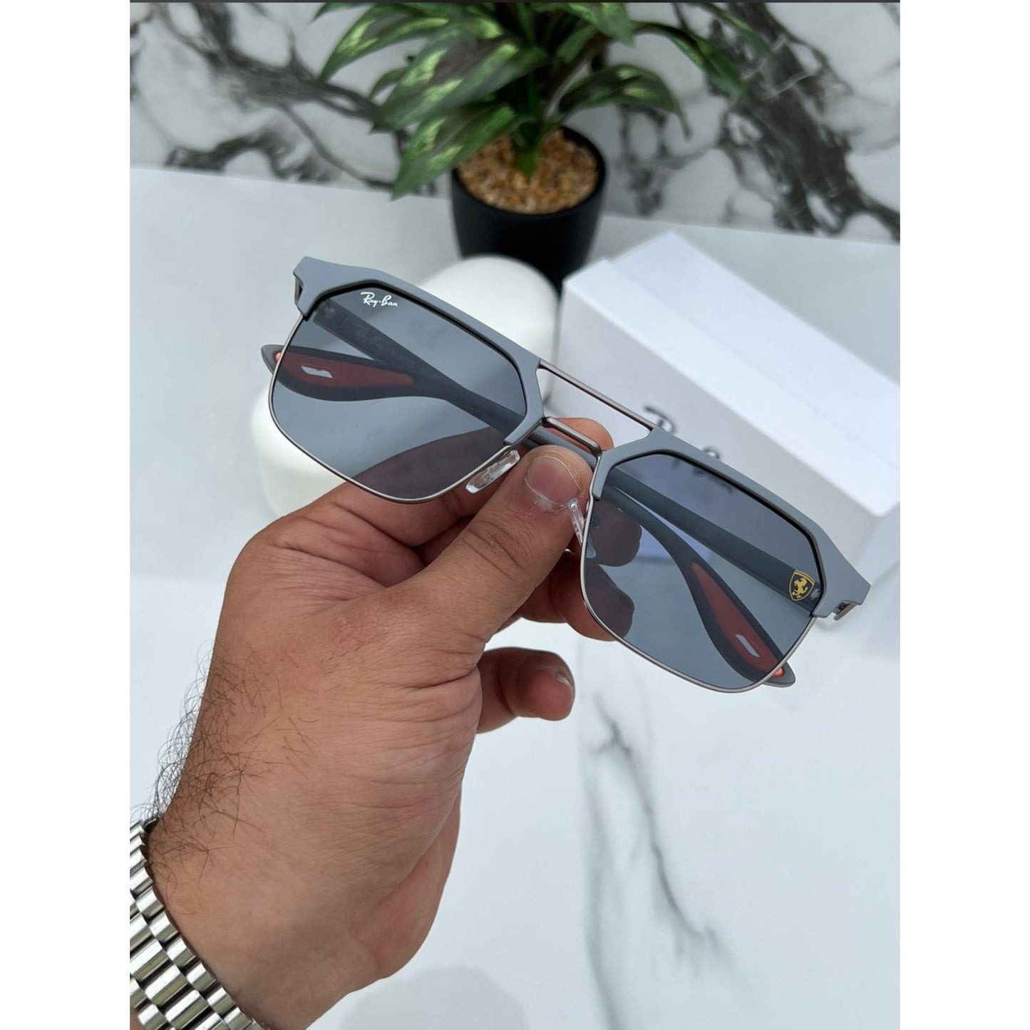 Ray Ban Fancy Sunglass For Daily Causal Evergreen UV Protected For Unisex