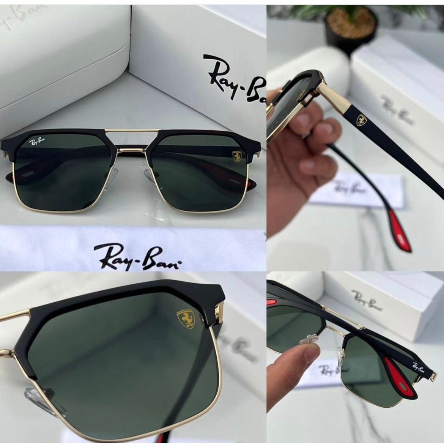 Ray Ban Fancy Sunglass For Daily Causal Evergreen UV Protected For Unisex